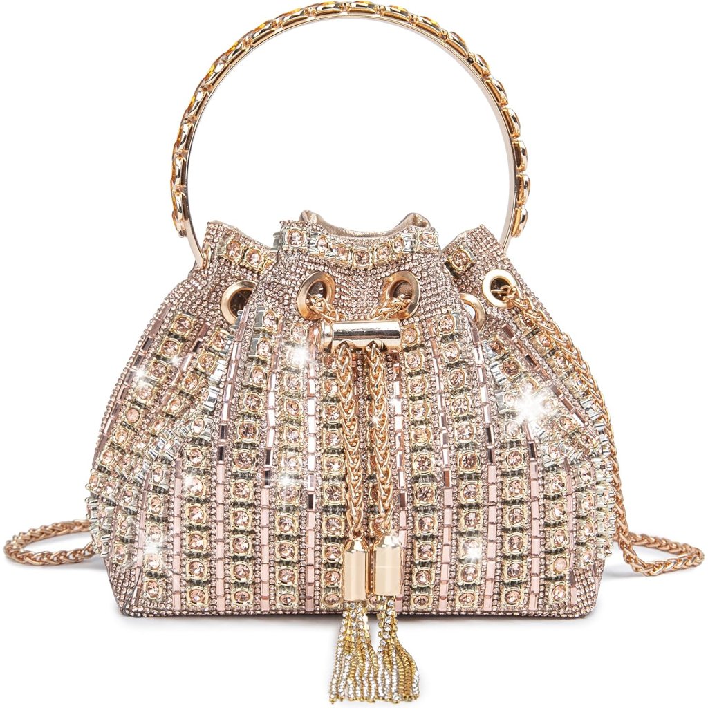 Sparkling Women's Evening Handbags Rhinestone Purse Crossbody Bag Wedding Prom P
